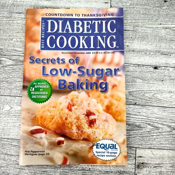 Diabetic Cooking Secrets Low-Sugar Baking Magazine Cookbook Booklet EQUAL 2004 - Picture 8 of 11